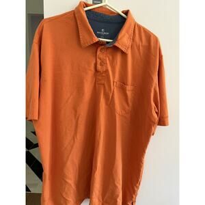 Woolrich Mens Polo Shirt XXL Orange Cotton Active Casual Golf